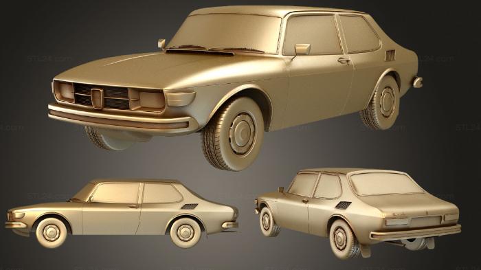 Vehicles (Saab 99 1972, CARS_3385) 3D models for cnc
